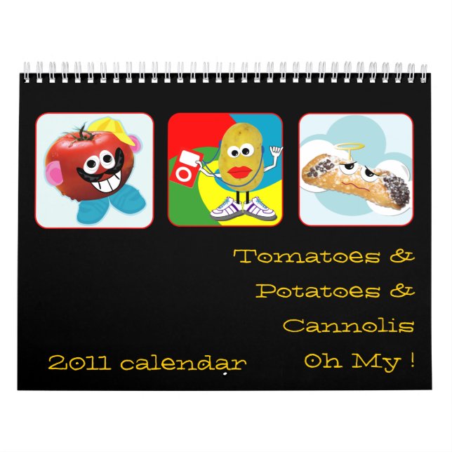 ''tomatoes, potatoes & cannoli'  funny calendar (Cover)