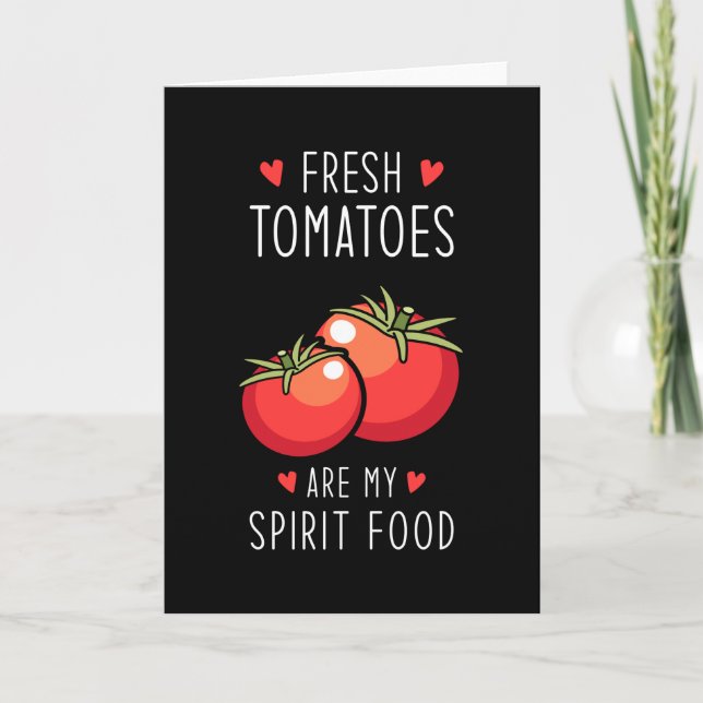 Tomatoes Saying Spirit Food Card (Front)