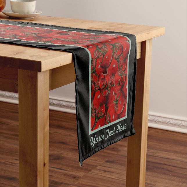 Tomatoes Table Runner - Optional Personalisation (In Situ)