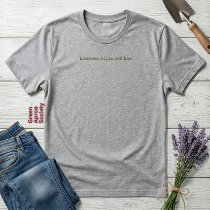 Tomatoes Tiles and Tea Minimalist Mahjong Garden  Tri-Blend Shirt