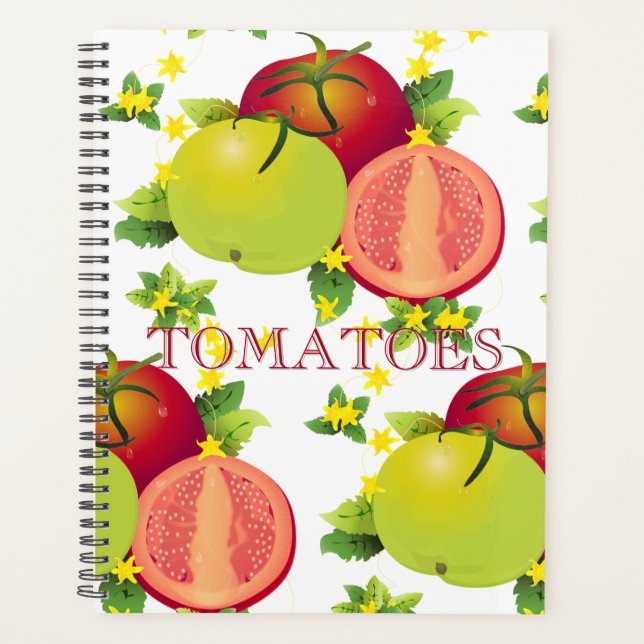 Tomatoes Vegetable Fruit Garden Planner (Front)