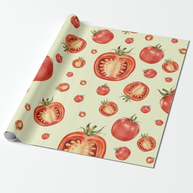 Tomatoes Wrapping Paper (Unrolled)