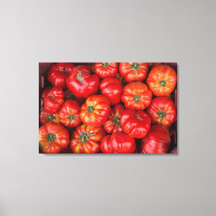 Tomatos At Market Canvas Print
