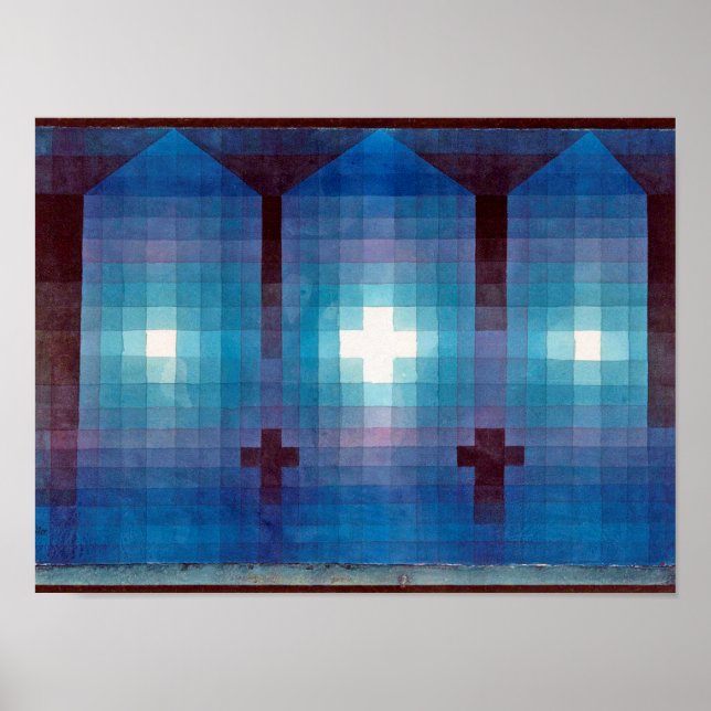 Tomb in Three, Klee Poster (Front)