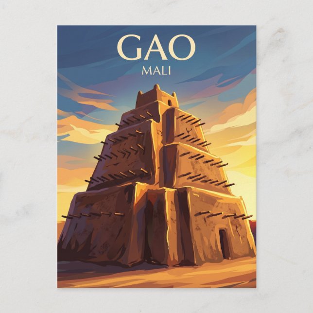 Tomb of Askia Mali Postcard (Front)