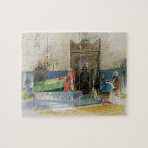 Tomb of Bayazid I, Bursa, Turkey (w/c on paper) Jigsaw Puzzle
