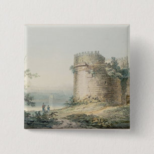 Tomb of Cecilia Metella, Rome 15 Cm Square Badge