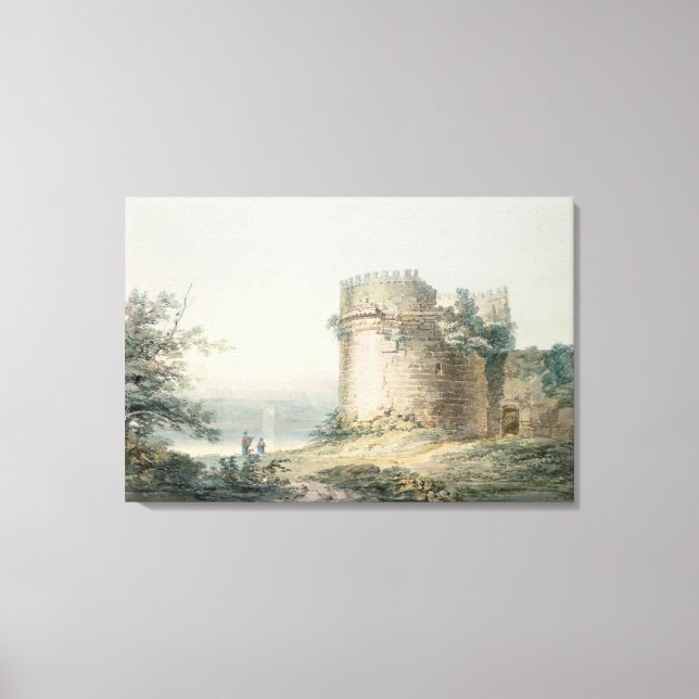 Tomb of Cecilia Metella, Rome Canvas Print (Front)
