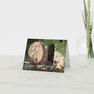 Tomb of Christ Risen Jesus Christian Notecard Art