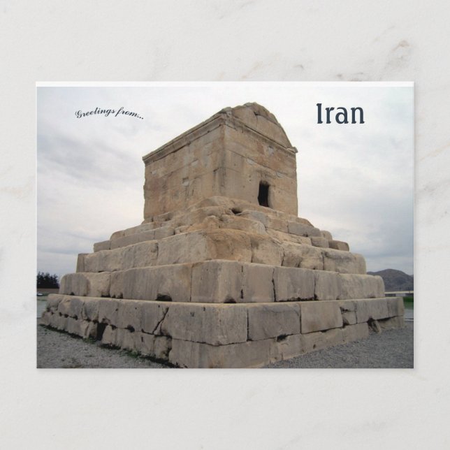 Tomb of Cyrus the Great Pasargadae Iran Postcard (Front)