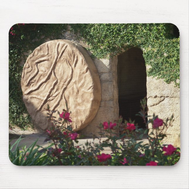 Tomb of Jesus Easter Ressurection Mousepad Art (Front)