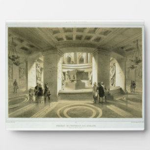 Tomb of Napoleon (1769-1821) at Invalides, from 'P Plaque
