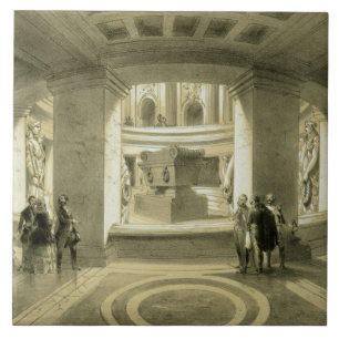 Tomb of Napoleon (1769-1821) at Invalides, from 'P Tile
