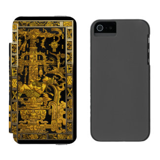Tomb of Pakal - Gold Palenque Astronaut Incipio Watson™ iPhone 5 Wallet Case