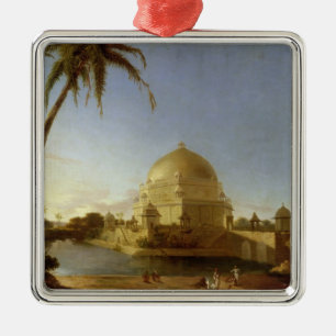 Tomb of Sher Shah, Sasaram, Bihar, c.1790 (oil on Metal Tree Decoration