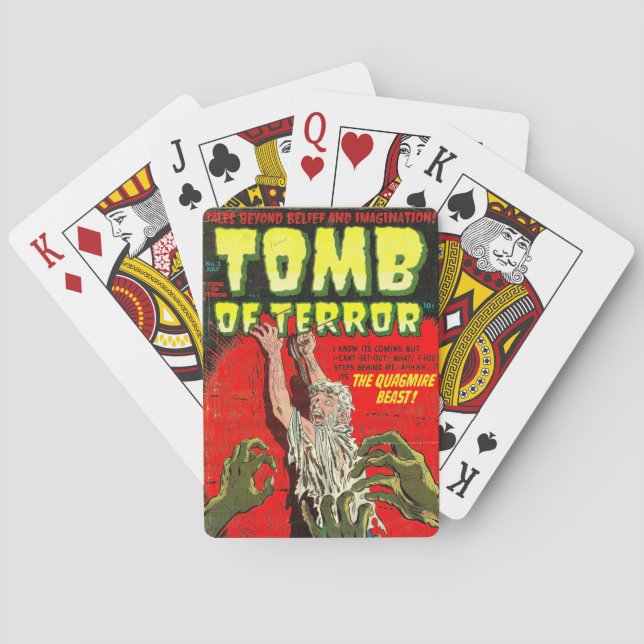 Tomb of Terror The Quagmire Beast Playing Cards (Back)