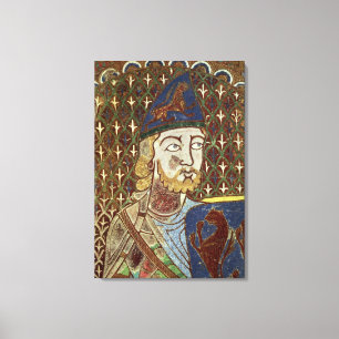 Tomb plaque of Geoffrey Plantagenet Canvas Print