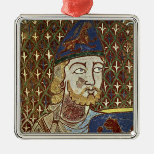 Tomb plaque of Geoffrey Plantagenet Metal Tree Decoration