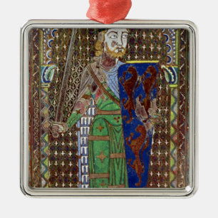 Tomb plaque of Geoffrey Plantagenet Metal Tree Decoration