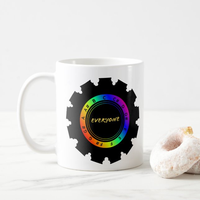 Tombo Pitch Pipe - Equality Personalised Mug (With Donut)