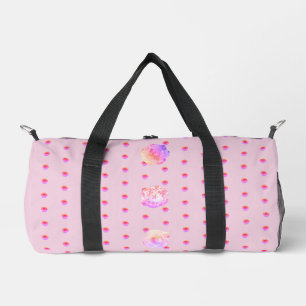 Tomboy Pink Flower Duffle Bag