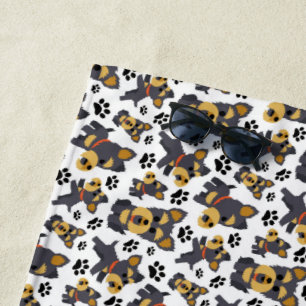 Tomboy Toy Yorkie Yorkshire Terrier Pet Puppy Dog Beach Towel