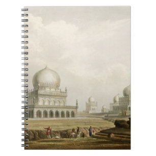 Tombs of the Kings of Golconda in 1813, from Volum Notebook