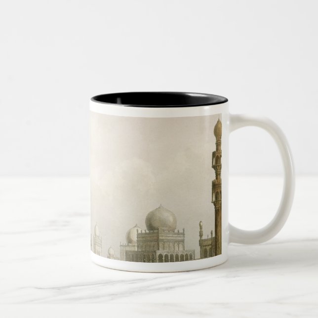 Tombs of the Kings of Golconda in 1813, from Volum Two-Tone Coffee Mug (Right)