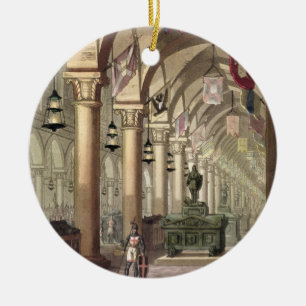 Tombs of the Knights Templar, c.1820-39 (aquatint) Ceramic Tree Decoration