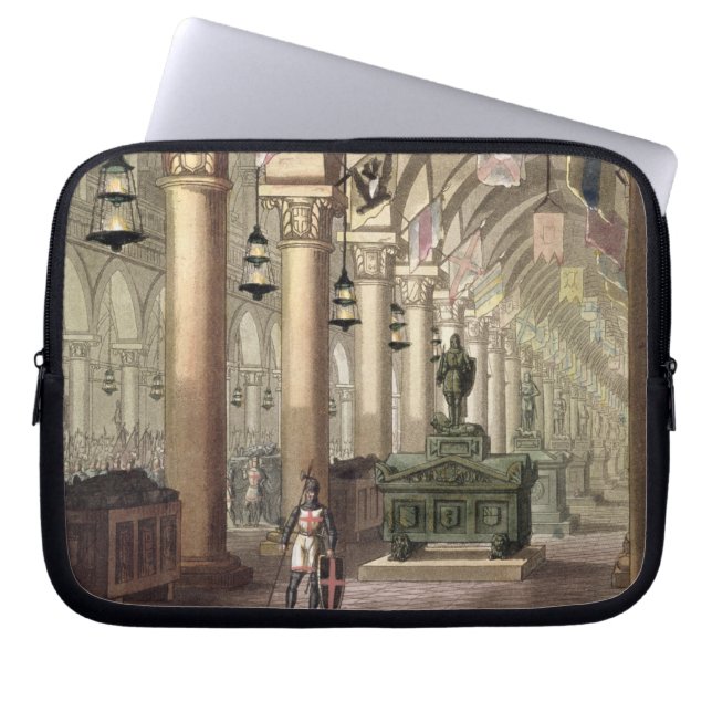 Tombs of the Knights Templar, c.1820-39 (aquatint) Laptop Sleeve (Front)