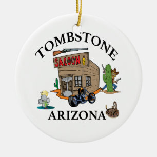 Tombstone, Arizona Ceramic Tree Decoration