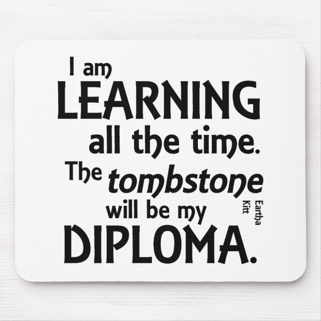 Tombstone Diploma Mouse Mat (Front)