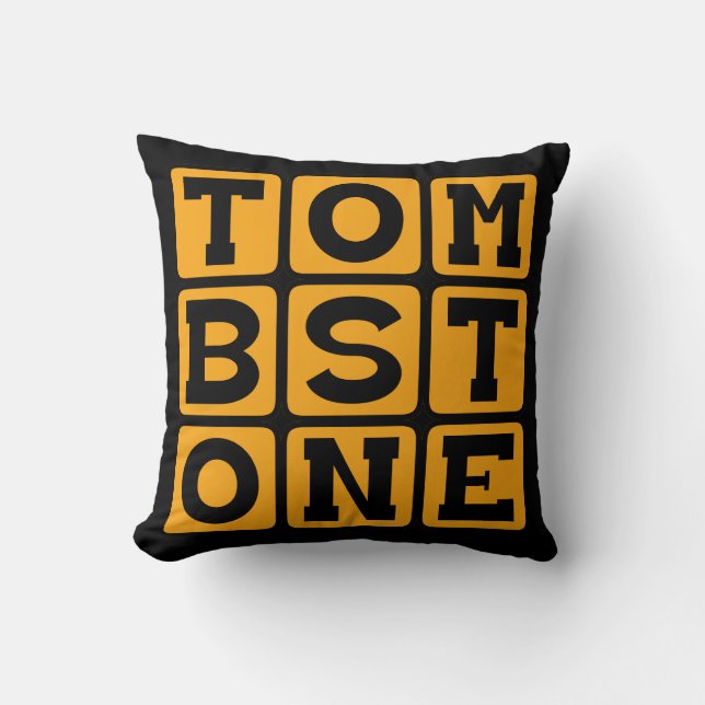 Tombstone, Grave Marking Cushion (Front)
