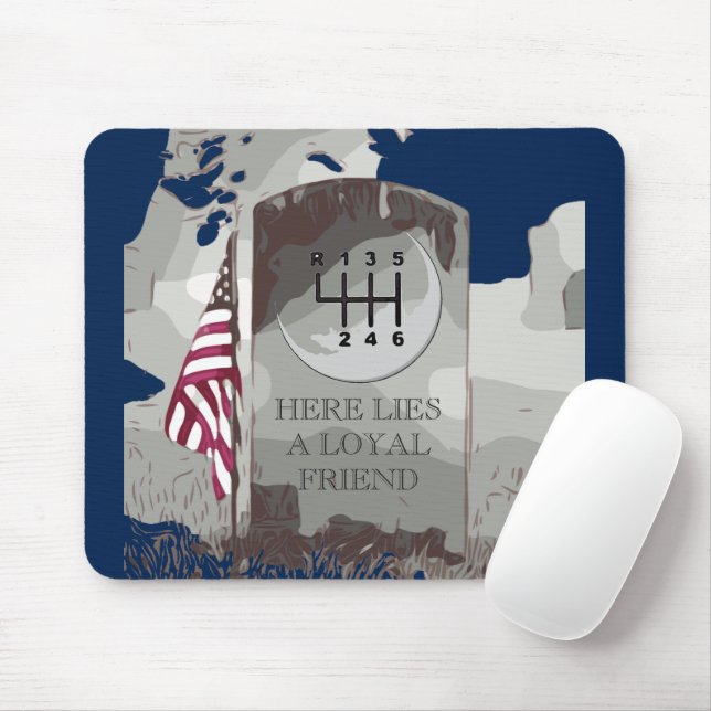 TOMBSTONE MOUSE MAT (With Mouse)