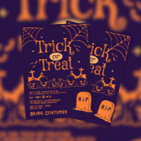 Tombstone Pumpkin Trick or Treat Halloween Party