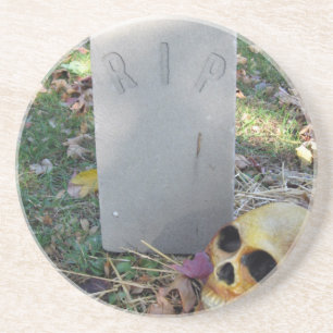 Tombstone & Skull Coaster