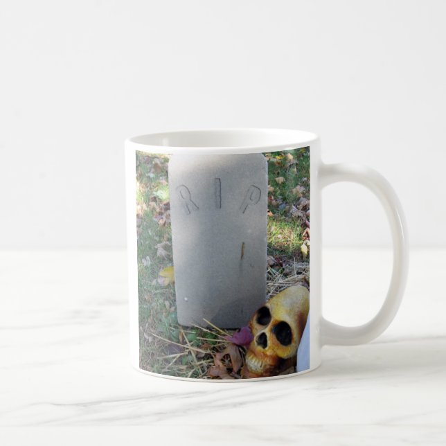Tombstone & Skull Coffee Mug (Right)
