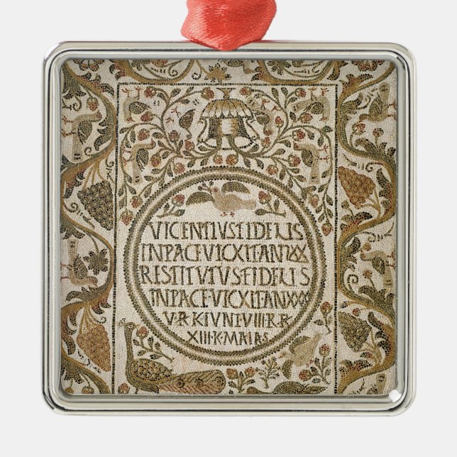 Tombstone with an epitaph metal tree decoration (Front)