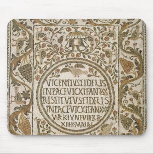 Tombstone with an epitaph mouse mat