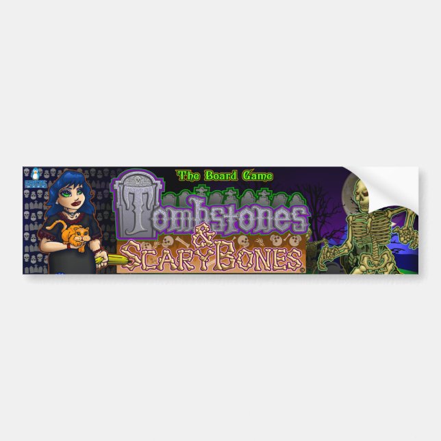 Tombstones & ScaryBones Bumper Sticker (Front)