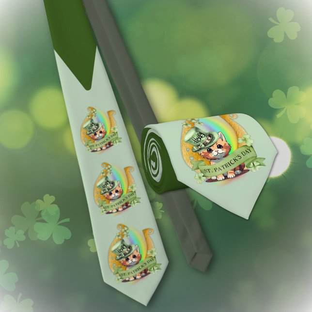 Tomcat Happy St. Patrick's Day Tie (Creator Uploaded)