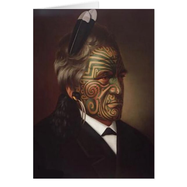 'Tomika Te Mutu' - Gottfried Lindauer Card (Front)