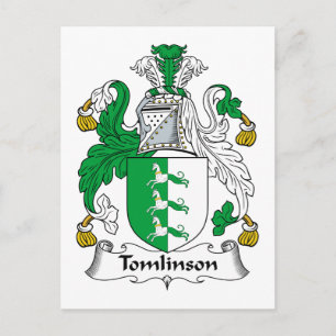 Tomlinson Family Crest Postcard