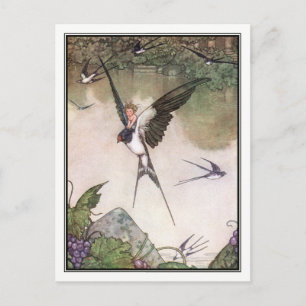 Tommelise by William Heath Robinson Postcard