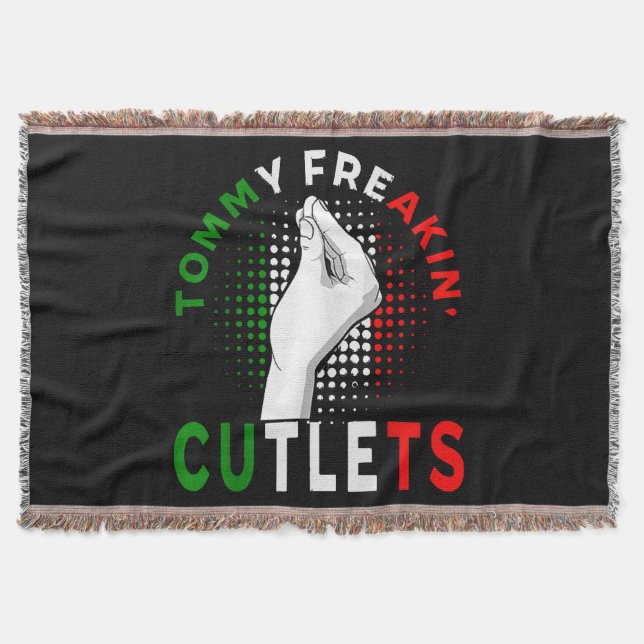 Tommy Cutlets Throw Blanket (Front)
