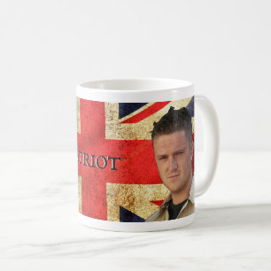 Tommy Robinson - One True Patriot (with flag) Mug