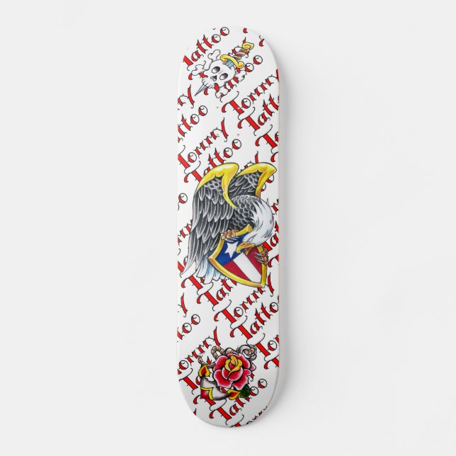 Tommy Tattoo Flash Skateboard (Front)