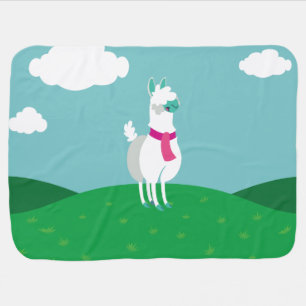 Tommy the Llama Baby Blanket