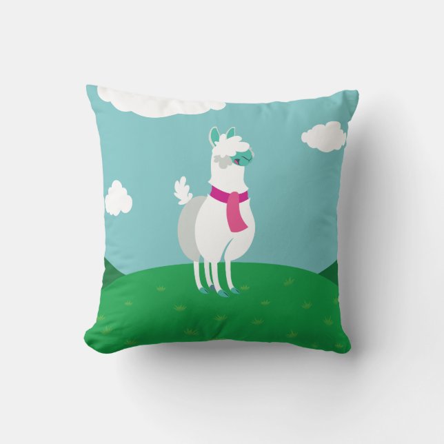 Tommy the Llama Cushion (Front)