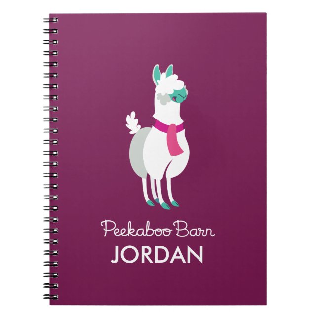 Tommy the Llama Notebook (Front)